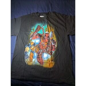 NWOT Deadpool And Wolverine Men's T-shirt Black‎ XL Marvel